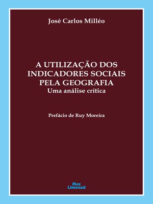 cover image of A utilização dos indicadores sociais pela Geografia